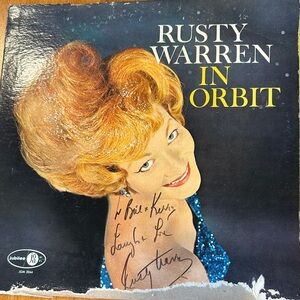 Rusty Warren Comedy Album. 1962. Signed. Vinyl in EUC